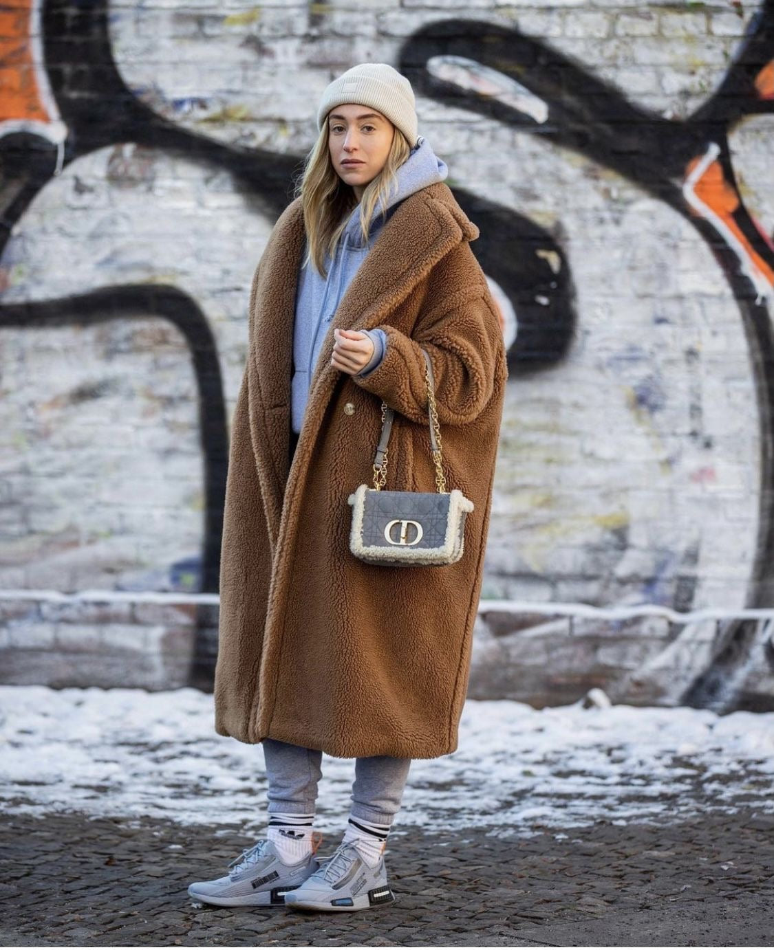 Teddy Coat Oversized. Palton oversized Teddy KALINKA FURS