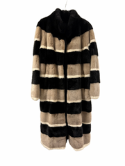 Blană naturală din vizon în trei culori, lungime 100 cm