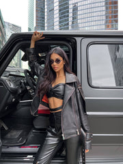 Detailed Oversized Jacket. Geacă oversized cu detalii KALINKA FURS