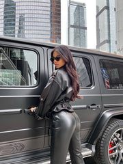 Detailed Oversized Jacket. Geacă oversized cu detalii KALINKA FURS