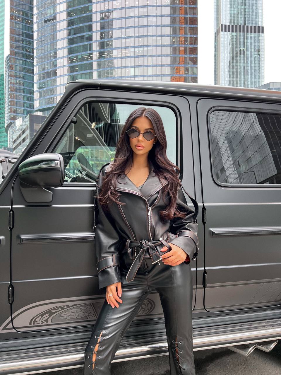 Detailed Oversized Jacket. Geacă oversized cu detalii KALINKA FURS