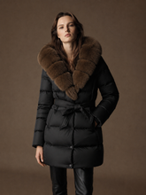 Veste d'hiver à col en renard