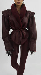 Shearling Jacket. Cojoc din lana naturala KALINKA FURS