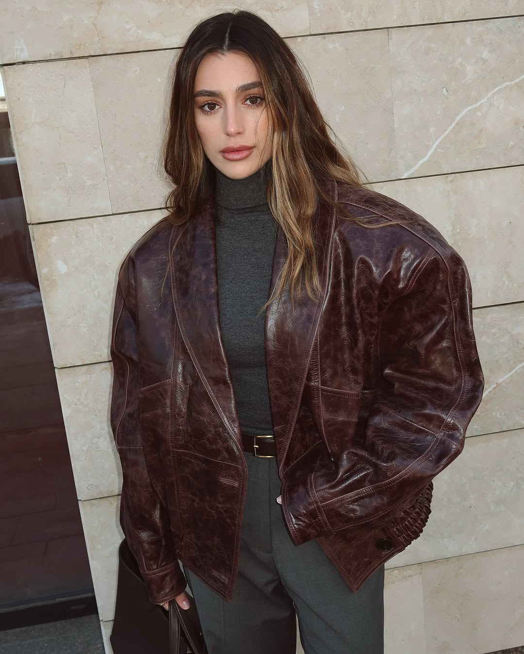 Old vintage jacket. Geaca cu efect old vintage KALINKA FURS