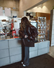 Old vintage jacket. Geaca cu efect old vintage KALINKA FURS