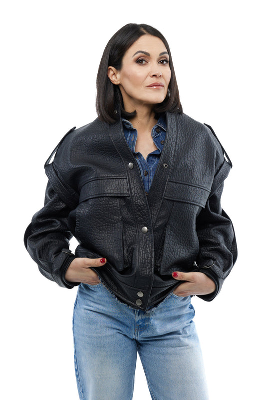 Oversized masculine jacket. Geaca masculină cu buzunare KALINKA FURS