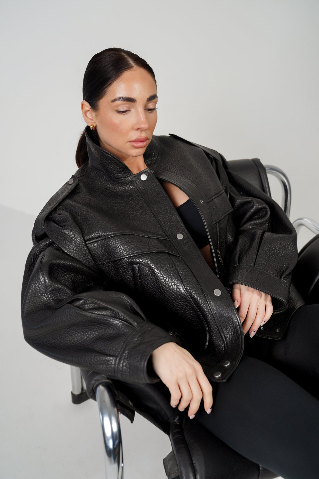 Oversized masculine jacket. Geaca masculină cu buzunare KALINKA FURS