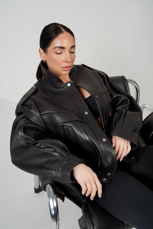 Oversized masculine jacket. Geaca masculină cu buzunare KALINKA FURS