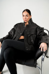 Oversized masculine jacket. Geaca masculină cu buzunare KALINKA FURS