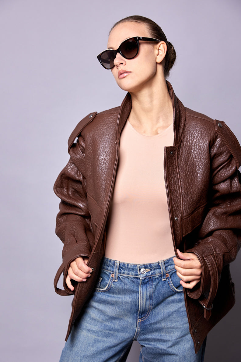 Oversized masculine jacket. Geaca masculină cu buzunare KALINKA FURS