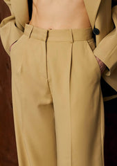 Set sacou cu umeri dublați și pantaloni KALINKA FURS