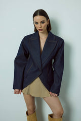 Marcella sacou din denim KALINKA FURS