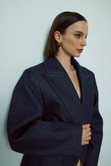 Marcella sacou din denim KALINKA FURS