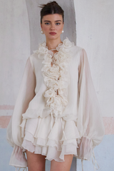 Isolla rochie cu volane KALINKA FURS