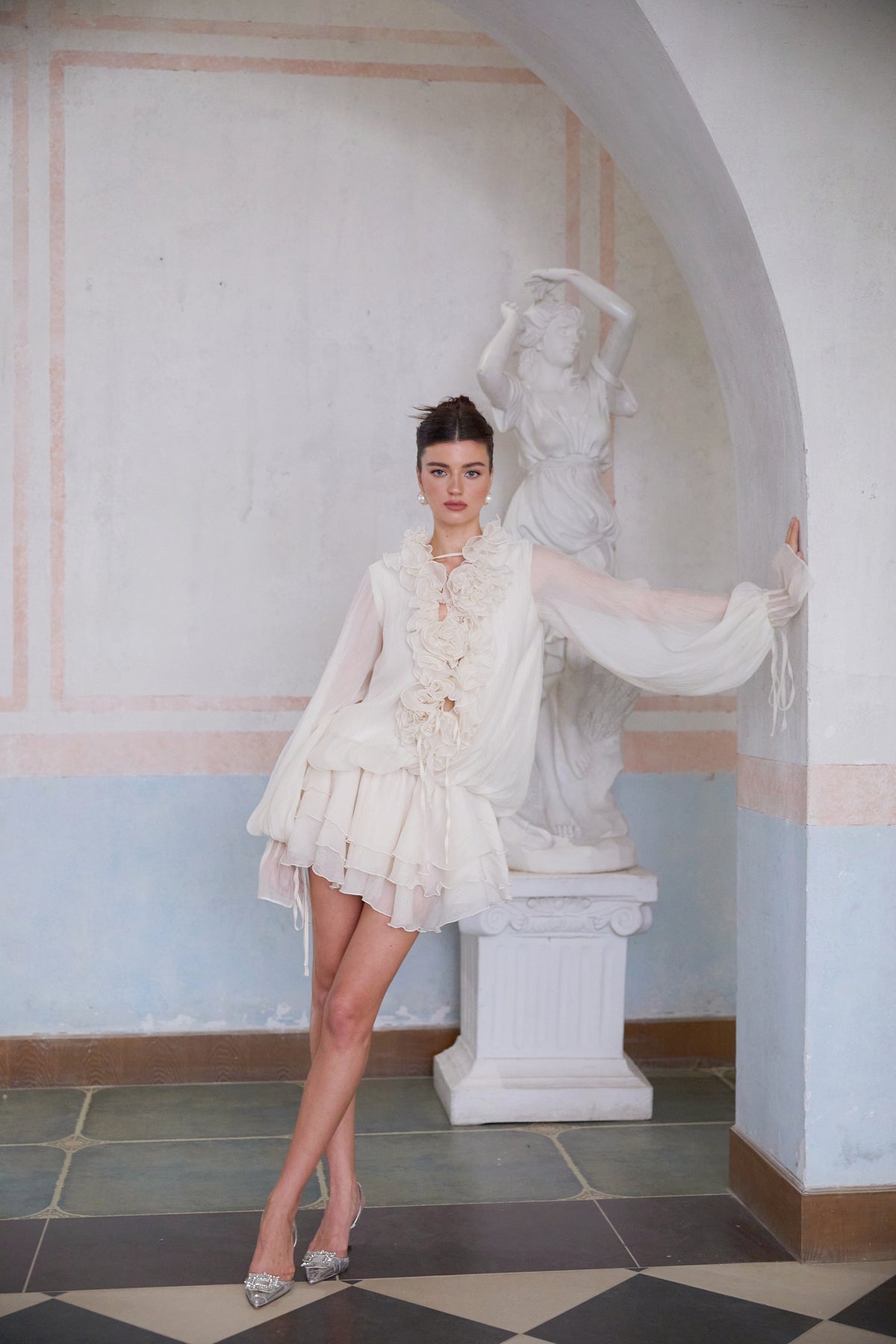 Isolla rochie cu volane KALINKA FURS