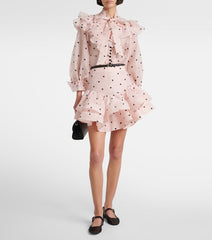 Olya rochie roz cu buline KALINKA FURS