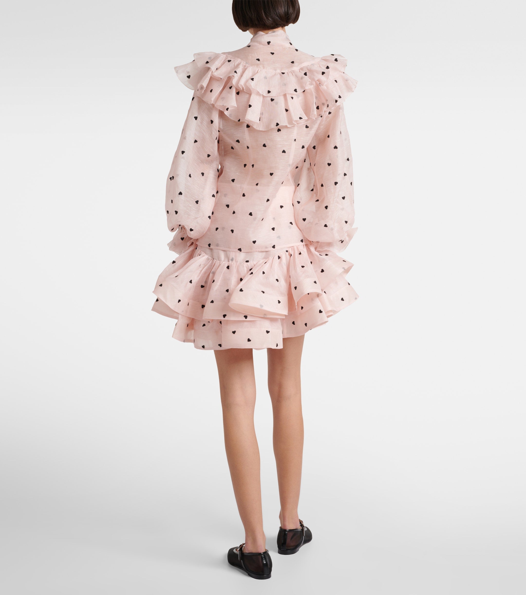 Olya rochie roz cu buline KALINKA FURS