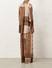 Boho set bluză si pantaloni KALINKA FURS