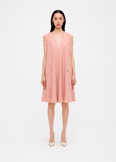 Pink midi dress