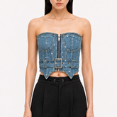 Corset din denim