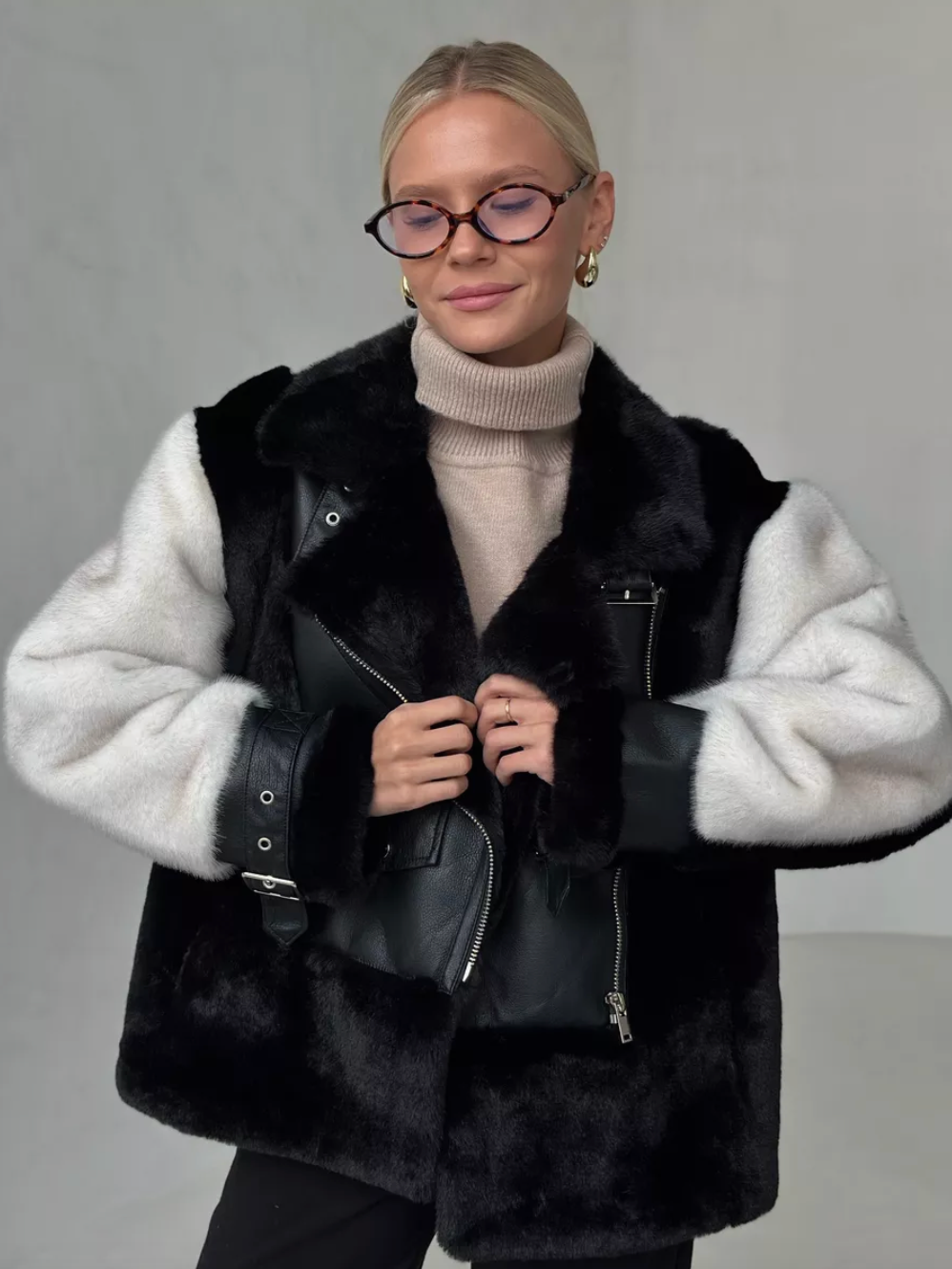 Cojoc de iarna din blana naturală KALINKA FURS