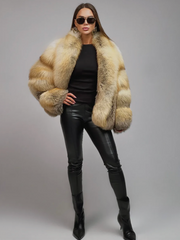 Blana naturala din vulpe aurie KALINKA FURS