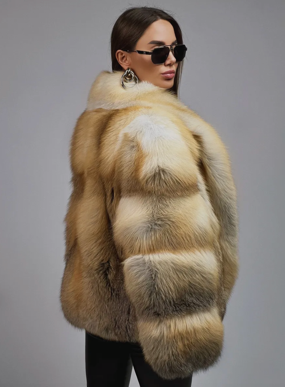 Blana naturala din vulpe aurie KALINKA FURS