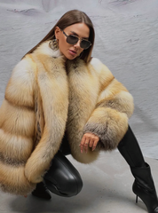 Blana naturala din vulpe aurie KALINKA FURS