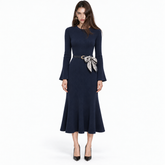 Venera rochie midi din tricotaj