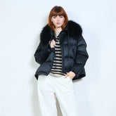 Andre Jachetă scurtă, căptușită cu puf