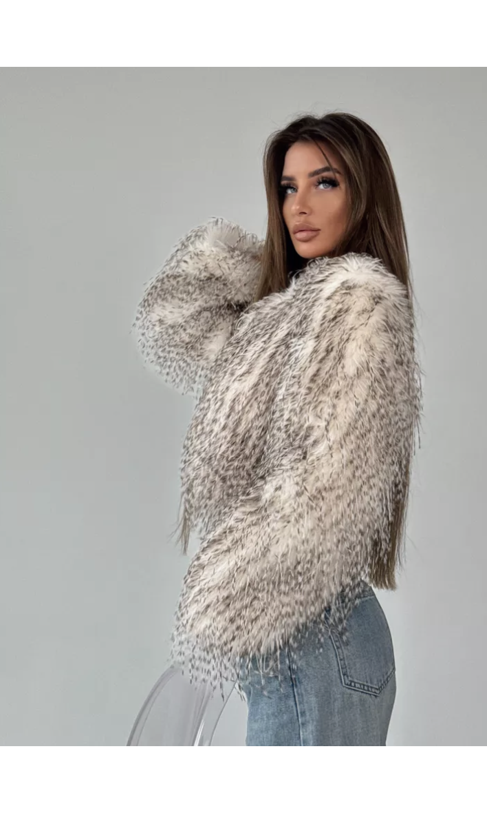 Blana ecologica din pene de strut, scurta KALINKA FURS