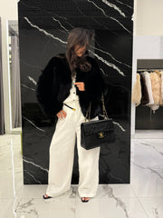 Natural fox fur. Blana naturala din vulpe neagra KALINKA FURS