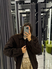 Suede Leather Jacket. Geaca din piele întoarsă KALINKA FURS