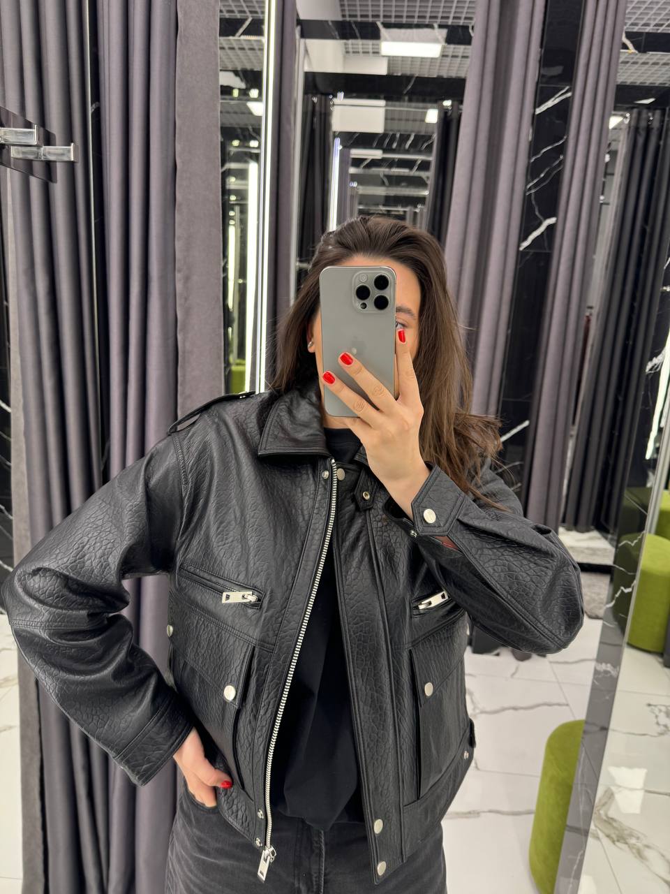 Masculine Jacket Black. Geaca stil masculin KALINKA FURS