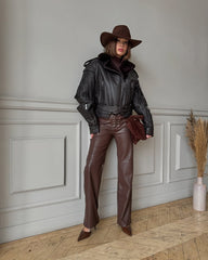 Fringe Shearling Jacket. Cojoc din piele cu franjuri KALINKA FURS