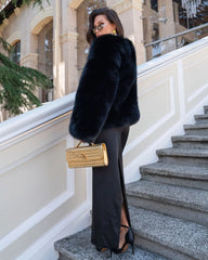 Dahlia Natural arctic fox fur coat, high quality