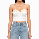 Corset cu detalii florale