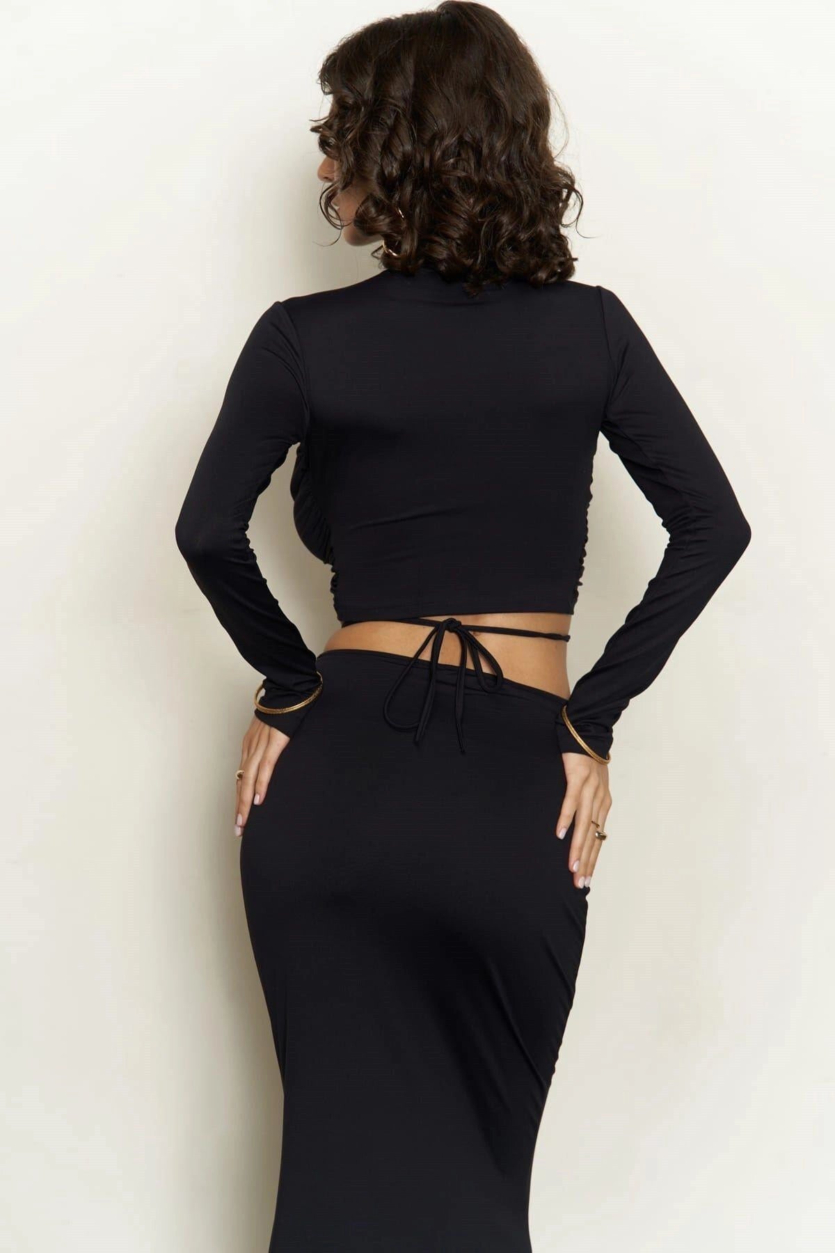 Set crop si fustă Kelsey KALINKA FURS