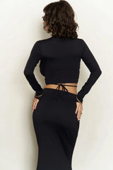 Set crop si fustă Kelsey KALINKA FURS