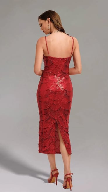 Rochie cu perle KALINKA FURS