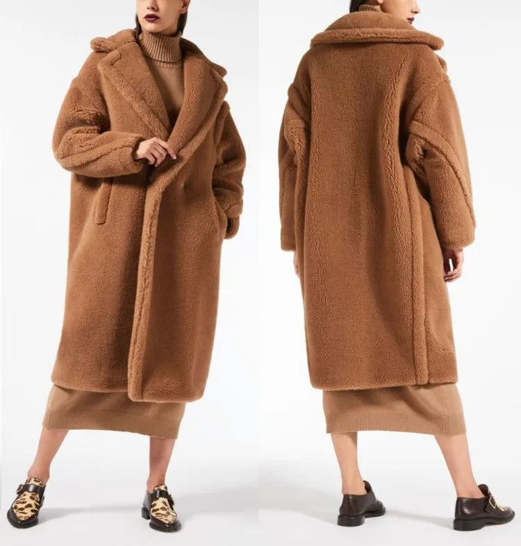 Teddy Coat Oversized. Palton oversized Teddy KALINKA FURS