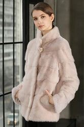 Natural Mink Fur Jacket. Haina din blana naturala de vizon. KALINKA FURS