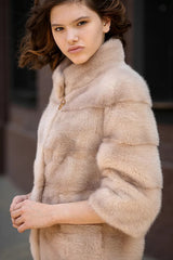 Mink Fur Jacket. Jacheta naturala din blana de vizon KALINKA FURS