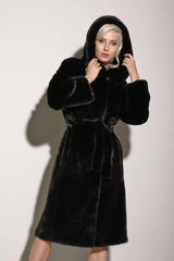Mink natural fur coat 170 cm. Haina din blana naturala de vizon 170 lungime KALINKA FURS