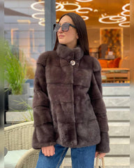 Natural Mink Fur Jacket. Haina din blana naturala de vizon. KALINKA FURS