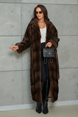 Crina jacheta din blană naturală de vizon/nurca