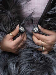 Diana Haină din blană naturală de vulpe argintie