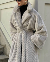 Mink Eco Coat. Palton eco din vizon KALINKA FURS