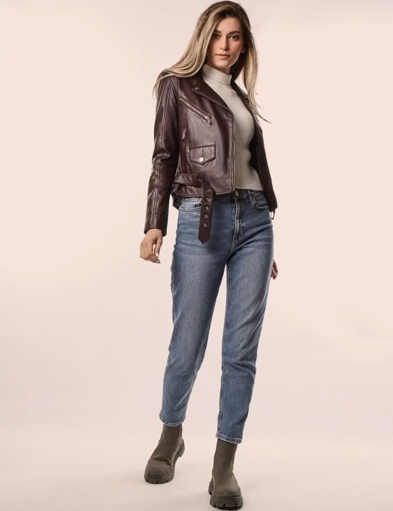 Brown Women’s Leather Jacket