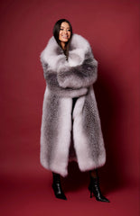 Loredana jacheta din blană naturală de vulpe Silvercross